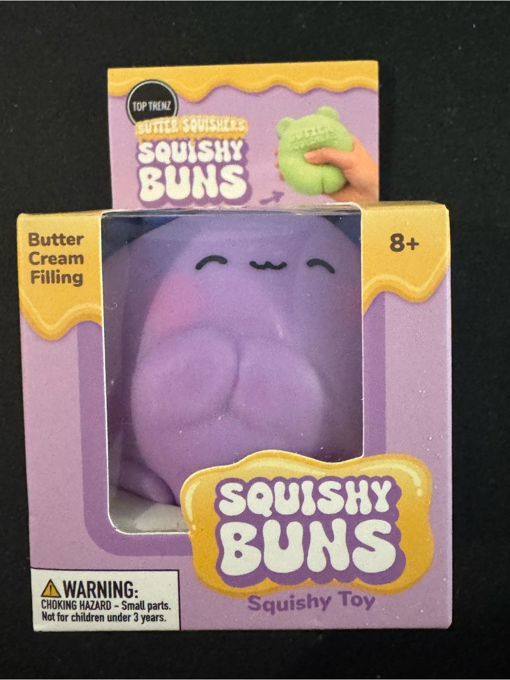 Top Trenz Squishy Buns Purple axolotl Squishy Toy